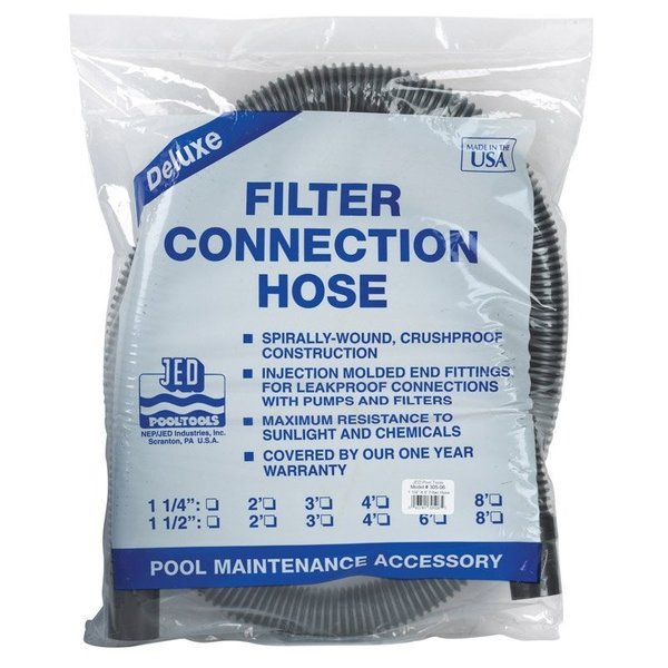 Jed Pool Tools Fltr Cnnct Hose 1-1/4X6' 60-305-06